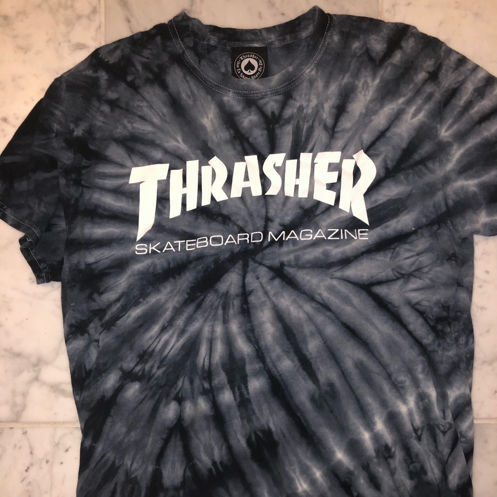 Rare Tie Dye Thrasher Magazine Shirt